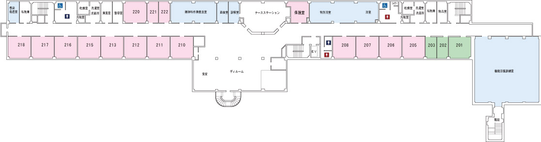 苫小牧緑ヶ丘病院2階